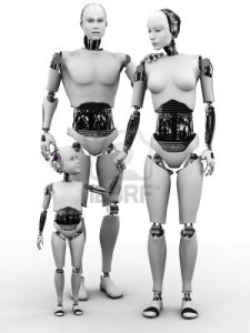 12020232-una-familia-de-robots-que-consiste-en-un-hombre-mujer-y-nino-blanco-fondo